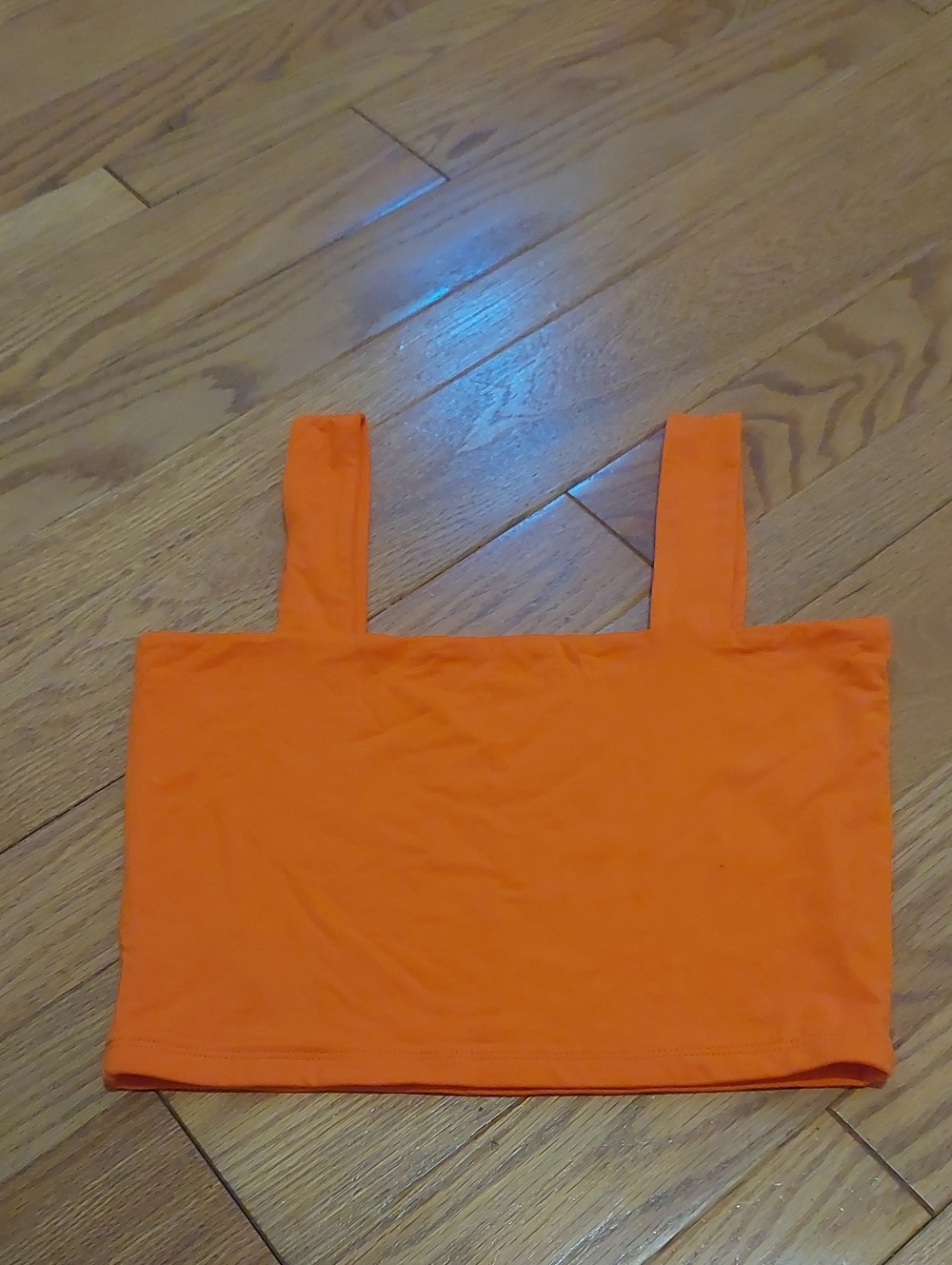 Abardsion Orange Cropped Tank Top